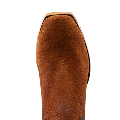 Horse Power Top Hand Men's 13" Rust Carpincho Cutter Toe Cowboy Boots