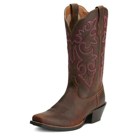 Ariat Women's Round Up Square Toe Western Boot