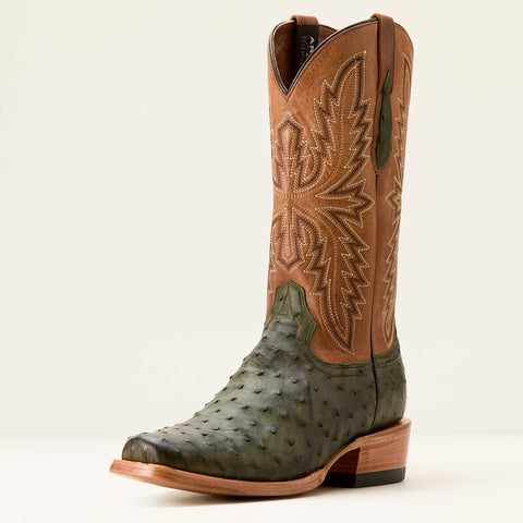 Ariat Men's Futurity Relentless Buckles 13" Olive Full Quill Cowboy Boot