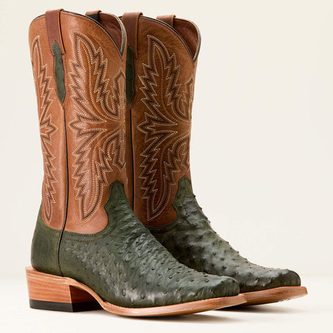 Ariat Men's Futurity Relentless Buckles 13" Olive Full Quill Cowboy Boot