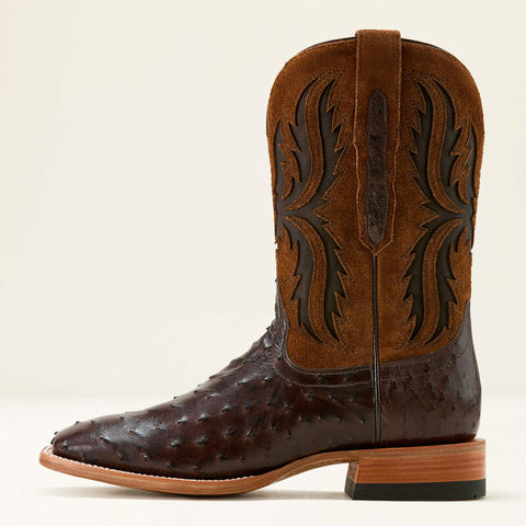 Ariat Men's Drifter 11" Full Quill Ostrich Square Toe Cowboy Boot