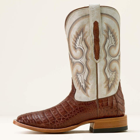 Ariat Men's Callen 11" Whiskey Caiman Square Cowboy Toe Boot