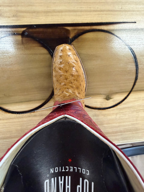 Men's Horse Power Top Hand Saddle Tan Full 13" Quill Ostrich