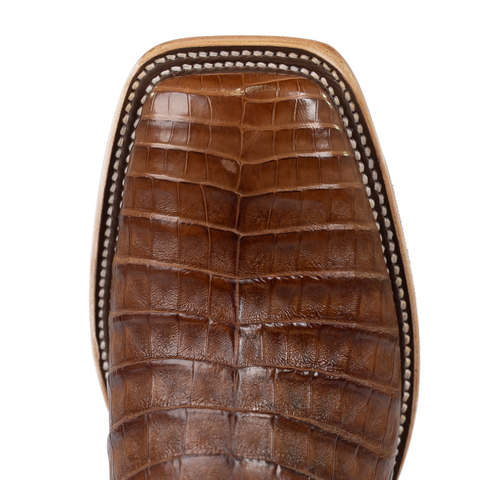 Horse Power Top Hand Men's 13" Cigar Caiman Square Toe Cowboy Boots