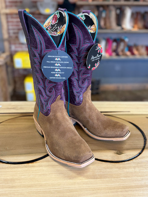 Macie Bean Top Hand 13" Roughout Purple Nashville
