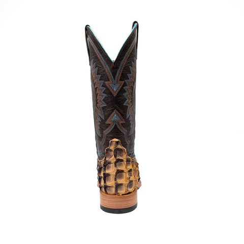 Horse Power Top Hand Men's 13" Toast Big Bass Square Toe Cowboy Boots