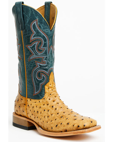 Horse Power Men's Saddle Ranch Ostrich Print
