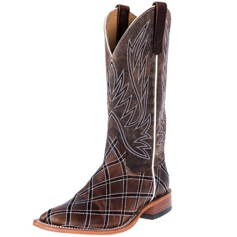 Horse Power Men's Sabotage Moka Patchwork Cowboy Boots