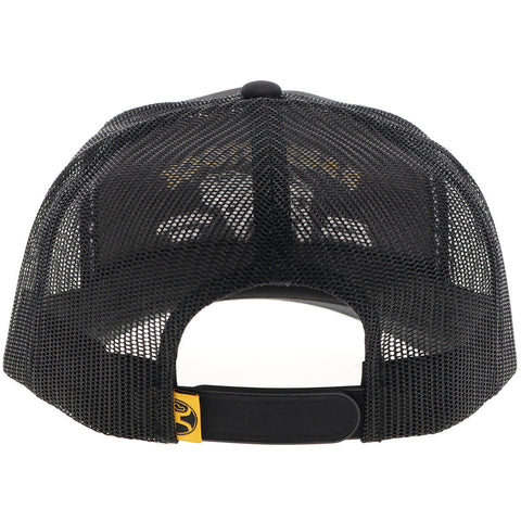 "Rank Stock" Hat Black w/Yellow & White Stitching