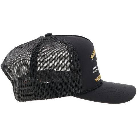 "Rank Stock" Hat Black w/Yellow & White Stitching