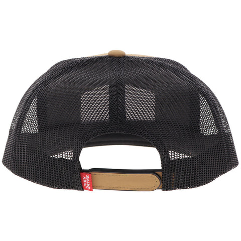 HOOEY "John Wayne" Hat Tan/Black w/Red/White Patch