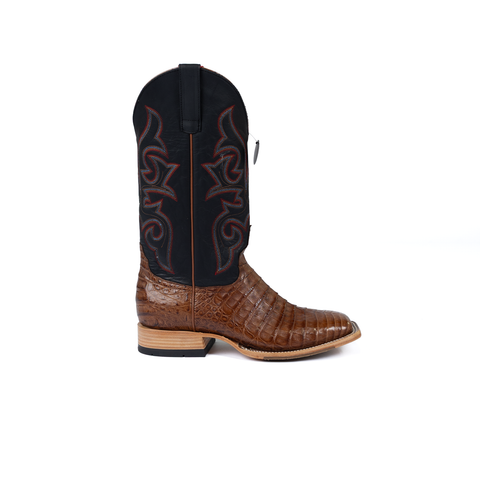 Horse Power Top Hand Men's 13" Cigar Caiman Square Toe Cowboy Boots
