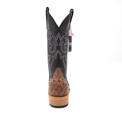 Horse Power Top Hand Men's 13" Kango Tobac Full Quill Cutter Toe Cowboy Boots