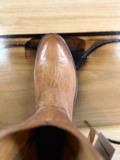 Lucchese Men's Sunset Roper Boot Tan Mad Dog Goat