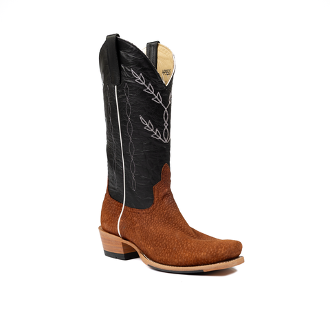 Horse Power Top Hand Men's 13" Rust Carpincho Cutter Toe Cowboy Boots