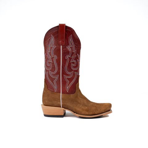 Men's Horse Power Top Hand Waxy Commander with 13" Weathered Red Goat Top