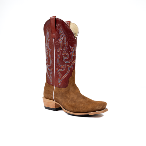Men's Horse Power Top Hand Waxy Commander with 13" Weathered Red Goat Top