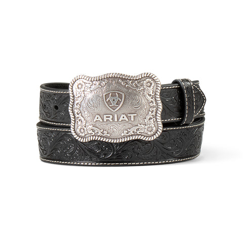 Ariat Men's Belt 1 1 2"EmbPlateBkl BK