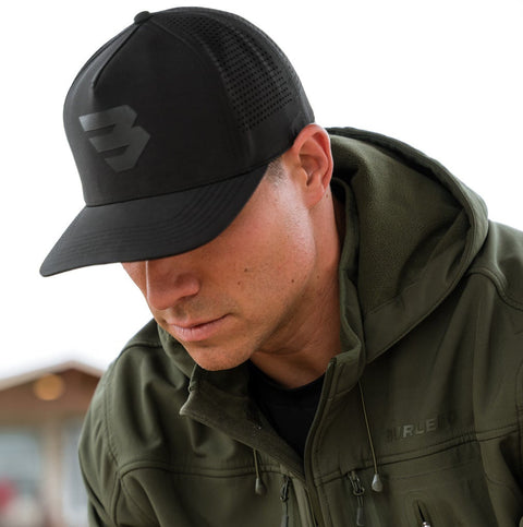 Burlebo Performance Cap - Flying B Logo  - Black