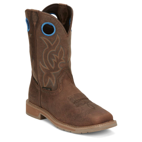 Justin Men's All Around 11" Waterproof Steel Toe Work Boot