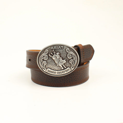 Ariat Brown Leather Boys Western Belt A1305802