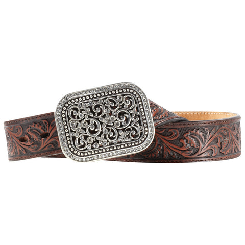 Ariat Women's Belt 1 1/2"RSFillagreeDrkBR
