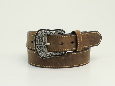 Ariat Women's Belt 1 1/2"HvyStchEdgBR