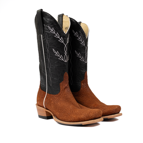Horse Power Top Hand Men's 13" Rust Carpincho Cutter Toe Cowboy Boots