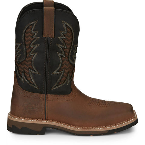 Justin Men's Bolt 11" Soft Toe Square Toe Vented Work Boot