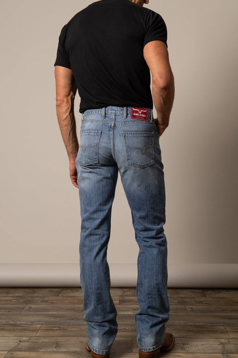 Kimes Ranch Men's Barney Mid-Rise, Slim Fit, Bootcut Jean