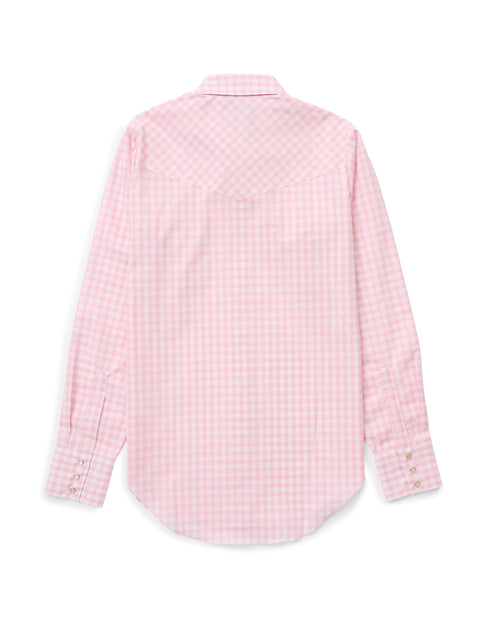 Women's Cowboygirl Blossom Pink Quilt Print Granddaddy Snap Shirt