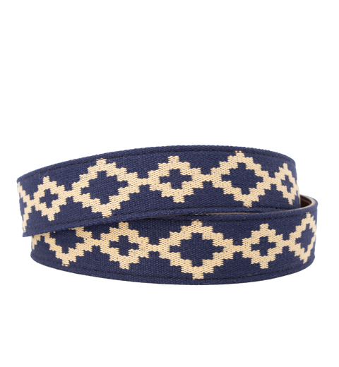 La Matera Corbina Woven Belt - Exótico Cognac