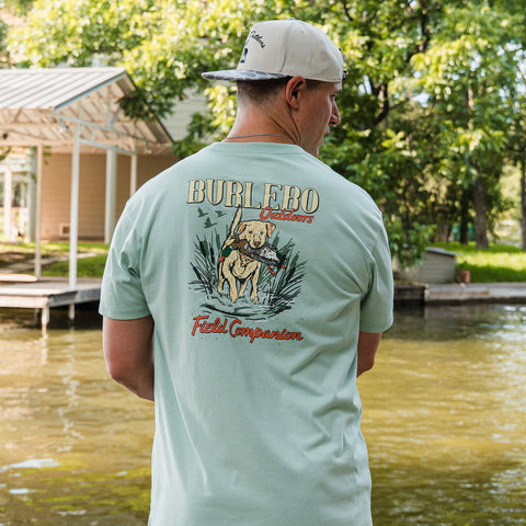 Burlebo Men's Short Sleeve Tee - Field Companion - Sage