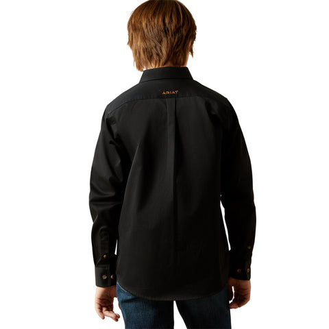 Ariat Boy's Solid Twill Classic Fit Shirt