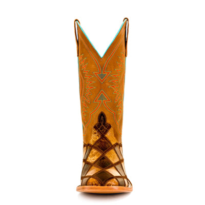 Horse Power Men's 13" Crazy Train Patchwork Square Toe Cowboy Boots