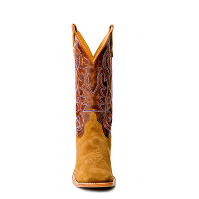 Horse Power Men's 13" Camel Roughout Square Toe Cowboy Boots