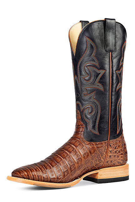 Horse Power Top Hand Men's 13" Cigar Caiman Square Toe Cowboy Boots