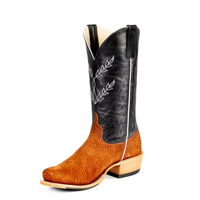 Horse Power Top Hand Men's 13" Rust Carpincho Cutter Toe Cowboy Boots