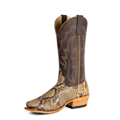 Horse Power Top Hand Men's 13" Mink Python Cutter Toe Cowboy Boots