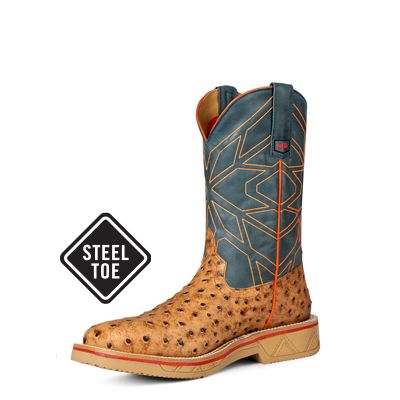 Horse Power Steel Toe Impostrich Work Boots