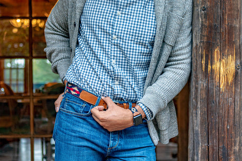 La Matera Lago Carrera Woven Belt