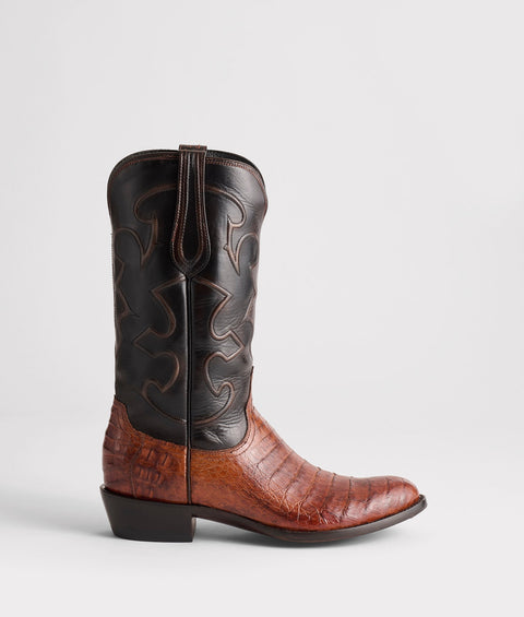 Lucchese Men's Charles Sienna Ultra Belly Caiman