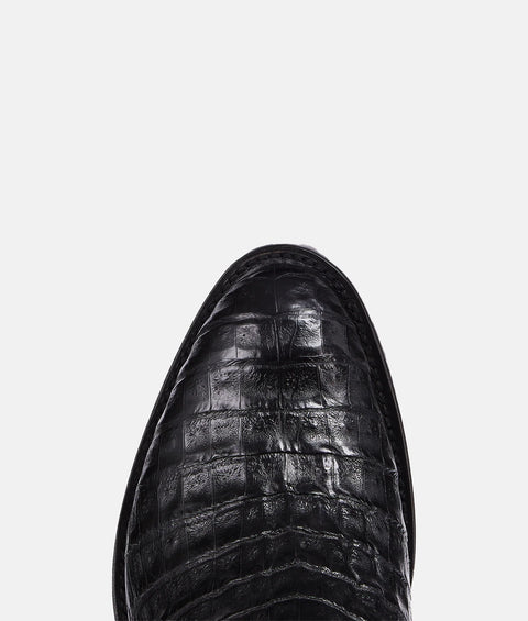 Lucchese Men's Charles Black Ultra Belly Caiman