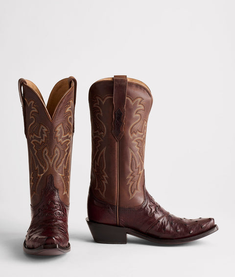 Lucchese Women's Augusta Redwood Ostrich