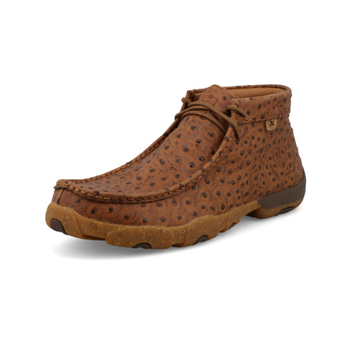 Twisted X Men's Ostrich Print Chukka Driving Moc