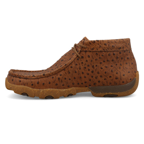 Twisted X Men's Ostrich Print Chukka Driving Moc