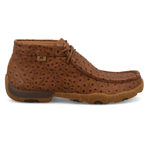Twisted X Men's Ostrich Print Chukka Driving Moc