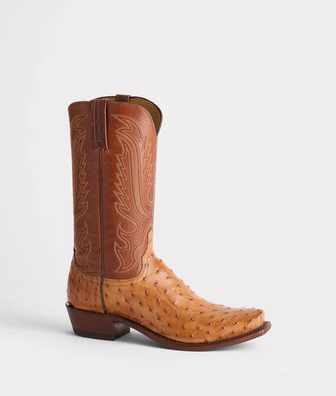 Lucchese Men's Luke Barnwood Ostrich