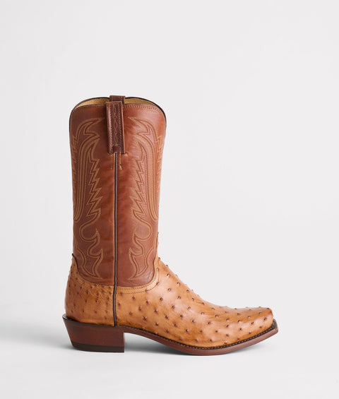Lucchese Men's Luke Barnwood Ostrich