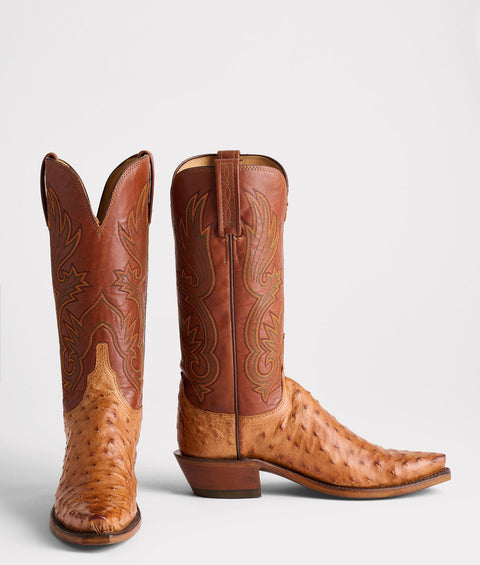 Lucchese Women's Dolly Ostrich Barnwood